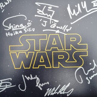 Star Wars: 10" x 8" photo signed by 8 cast members - with COA
