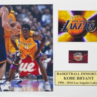 Kobe Bryant Basketball Giant – signed photo mounted to 8" x 10" with Heroes & Legends COA