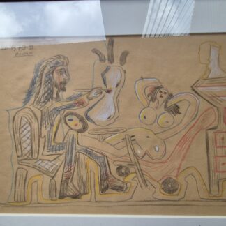 Pablo Picasso - The Artist and His Model - Attributed Work with COA