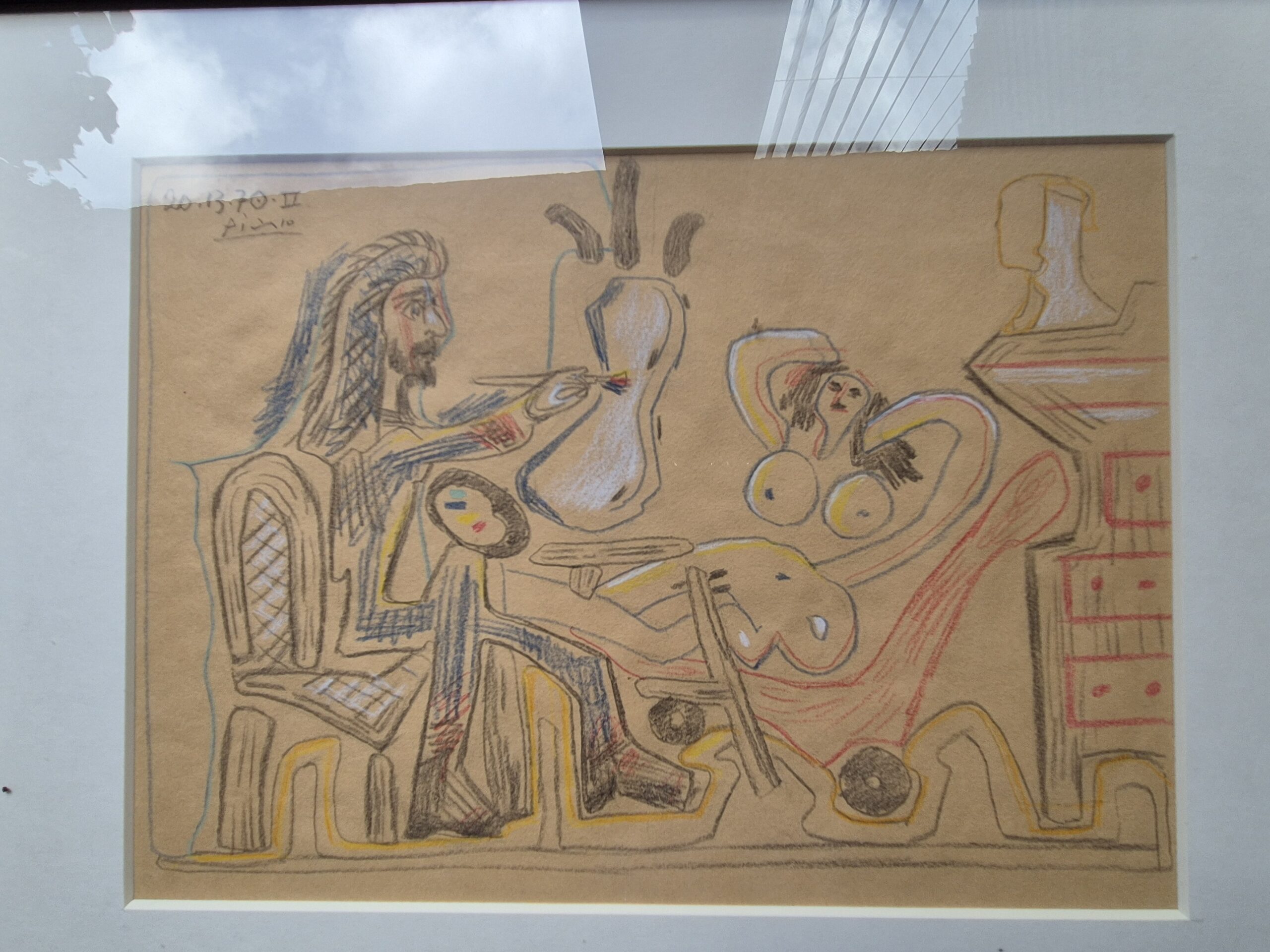 Pablo Picasso - The Artist and His Model - Attributed Work with COA