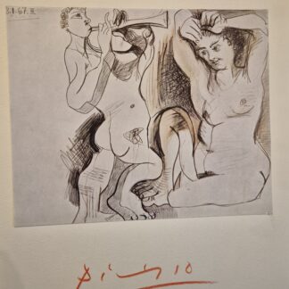 Pablo Picasso - Signed 8.5"x11" Display with 7"x6" Art Print - Heroes & Legends COA